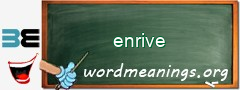 WordMeaning blackboard for enrive